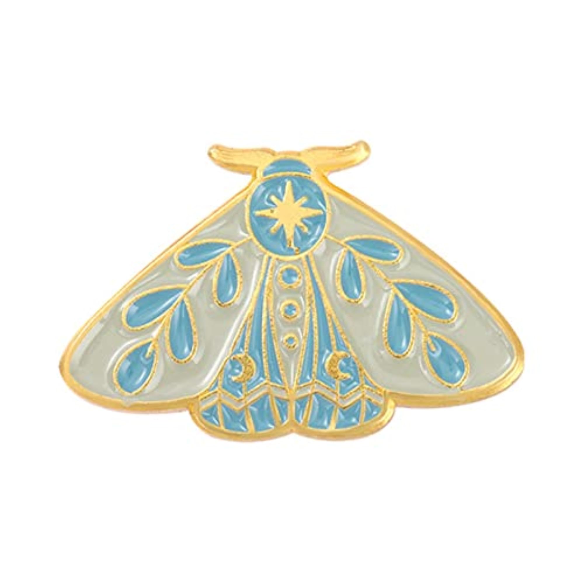 5x5 Moth Enamel Pin Collection, Insect Series Brooches